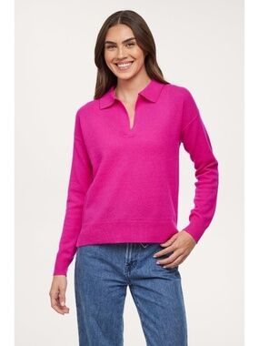 Filoro 100% Cashmere Polo Sweater